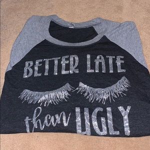 Customized baseball tee